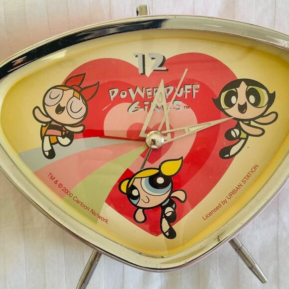 Vintage - POWERPUFF GIRLS DESK Clock. Collectors Item. Battery Operated. - Picture 3 of 7